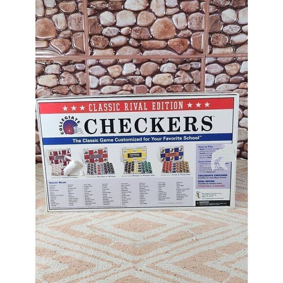 Vintage Ohio State College Checkers Classic Rival Edition USA Made! #A93 - Picture 2 of 9
